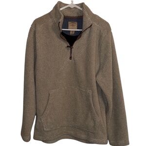 🌹Tellu Ride Clothing Company Beige Quarter-Zip Sweater